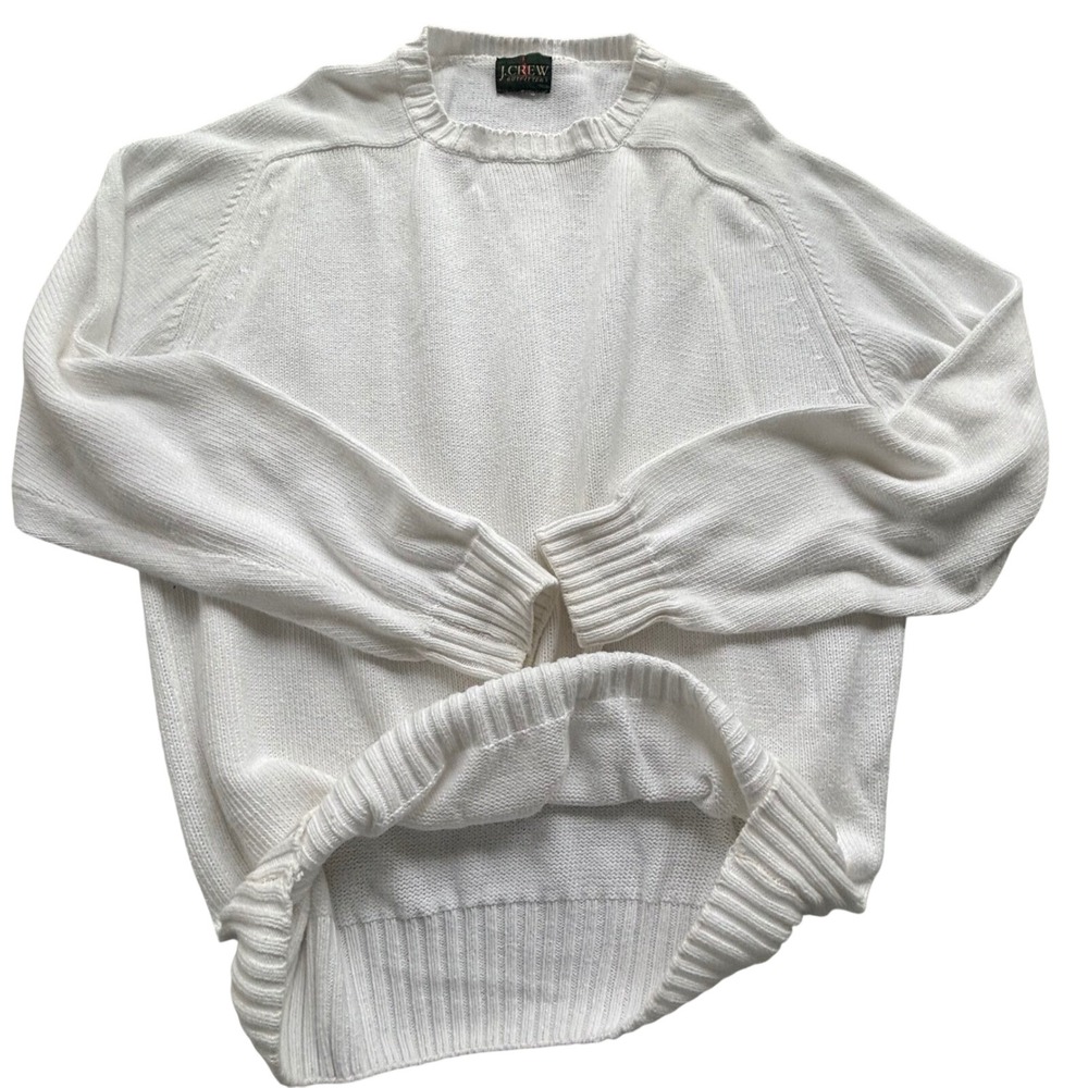 J. Crew Cream Crewneck Sweater